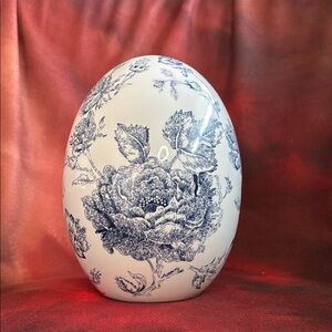 Chic Ceramic Vase with Floral Motif